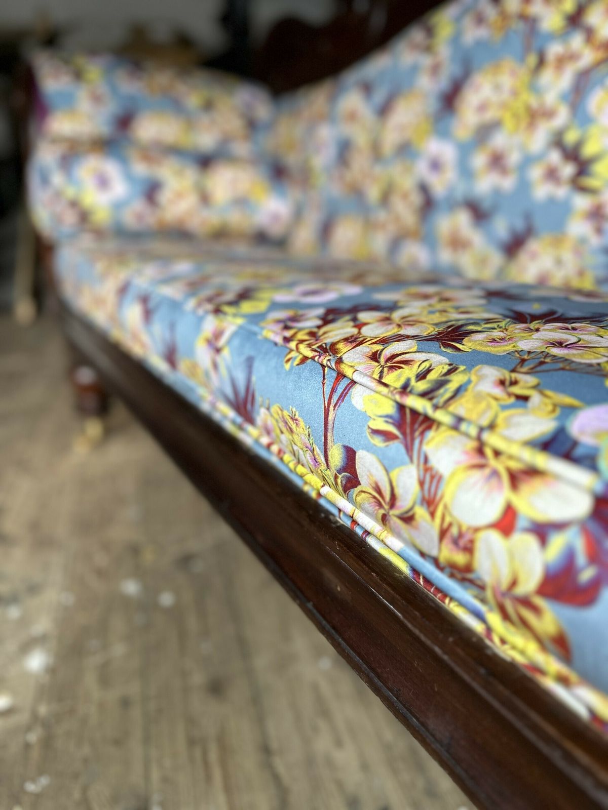 Antique Couch / Sofa / Settle Newly Reupholstered By Dandelion Designs In Collaboration With Tatie Lou photo vintage
