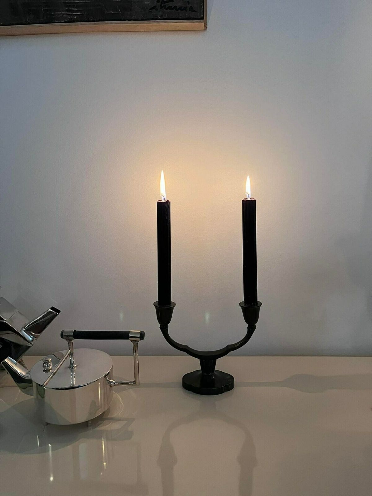 Scandinavische Kandelaars – Just Andersen – Art Deco – Tin – Denemarken, 1932 photo 254.0