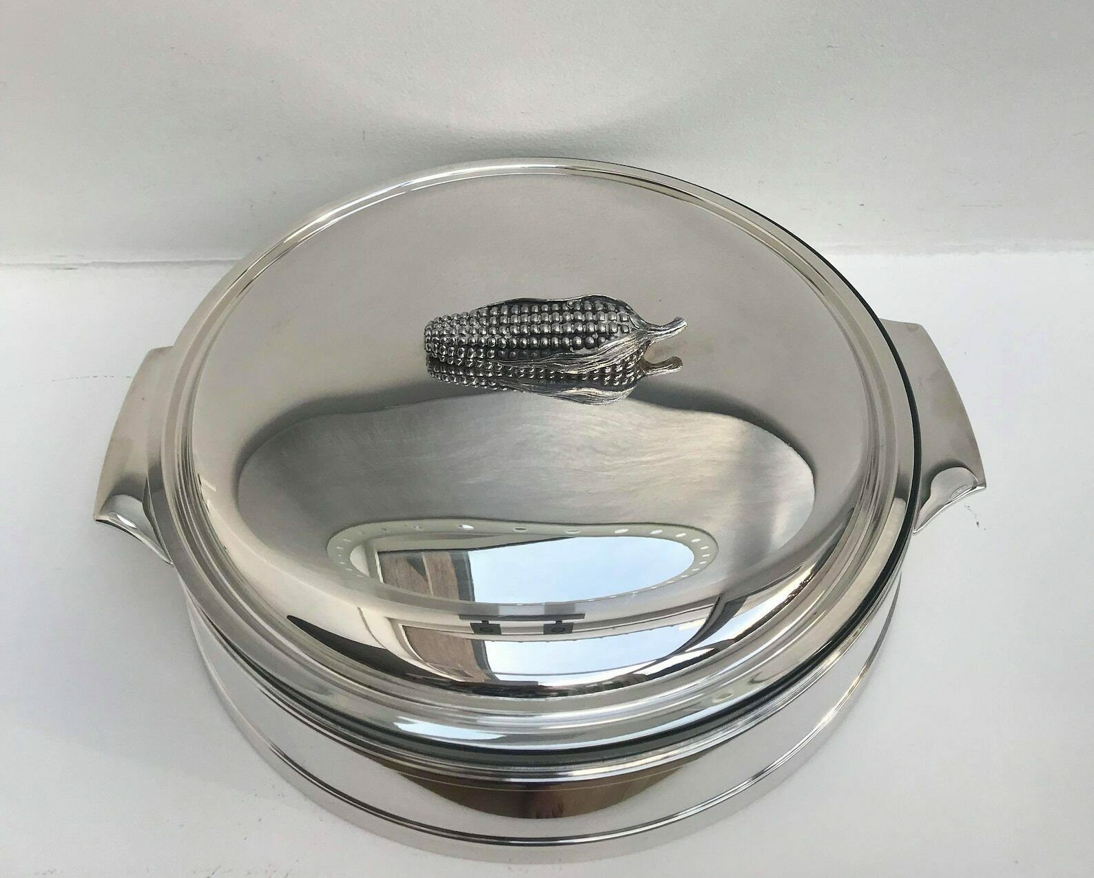 Lidded Service Dish Silver Plated Serving Plate Chritsmas Vegetables Plate, Thanksgiving Vegetables Pyrex Ovenproof Gift For Her Fall Table photo furniture