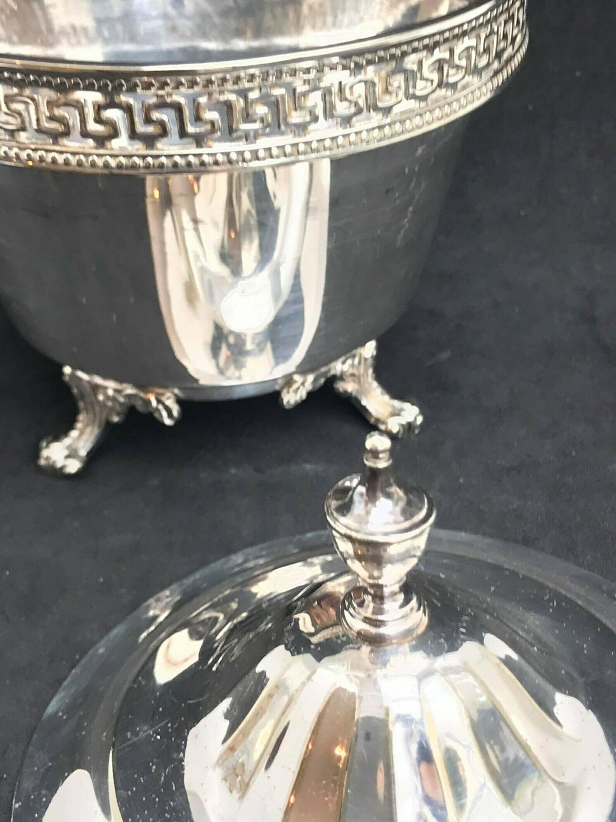 Antique Victorian Silver Metal Sugar Bowl Or Jam Jar Padley, Parkin & Staniforth Sheffield Sugar Bowl C 1860 Victorian Gift Wedding Gift photo 107.0