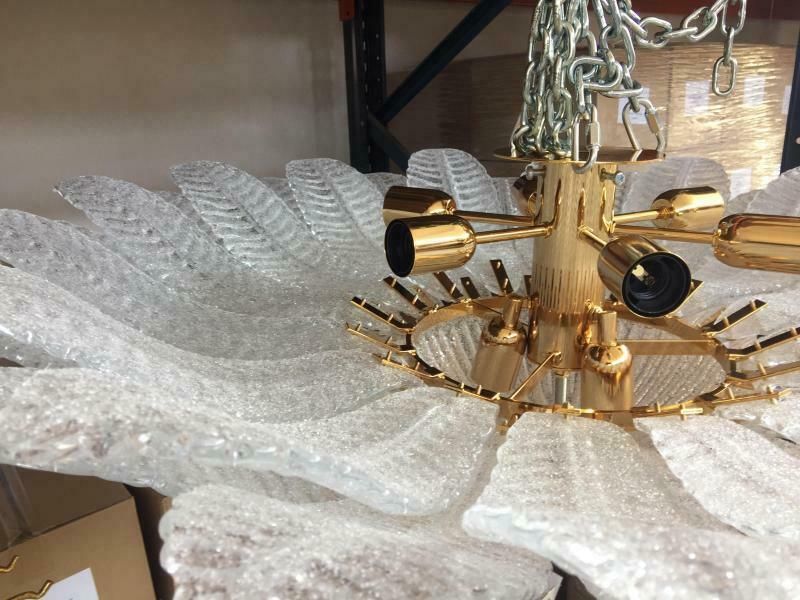 Impressive Murano Glass Sputnik Chandelier Flush Mount Like Mazzega Zuccheri Venini Barovier Style photo furniture
