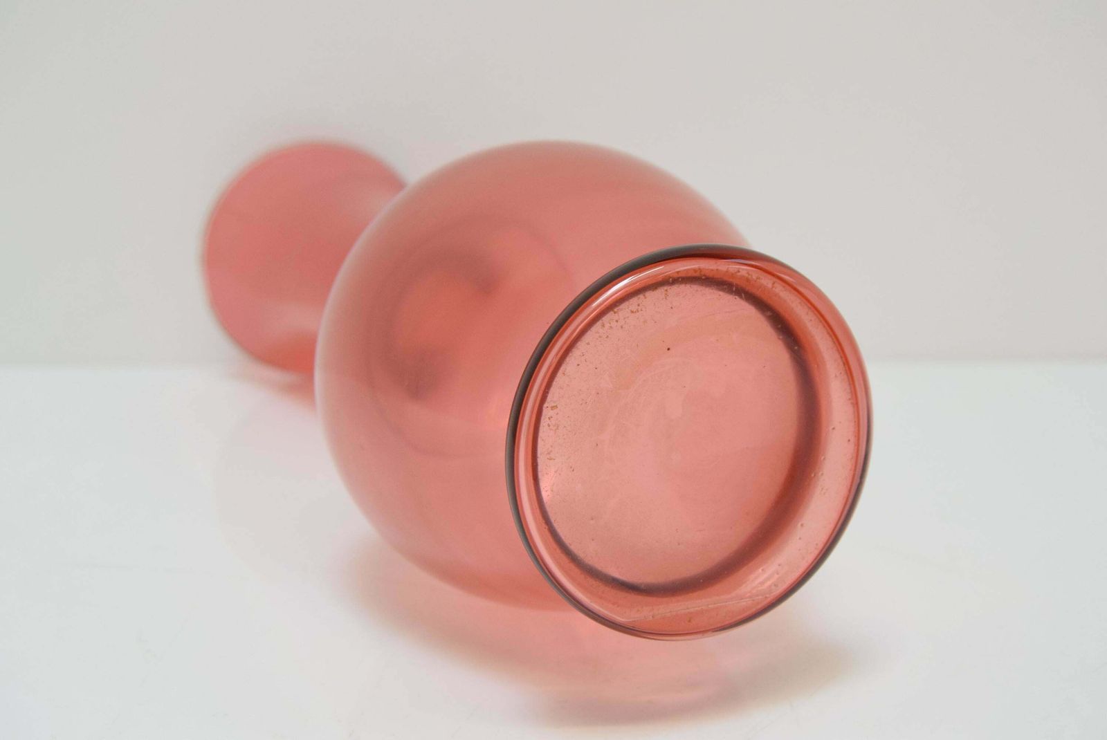 photo furniture Art Czech Glass Vase, By Glasswork Novy Bor, 1950s