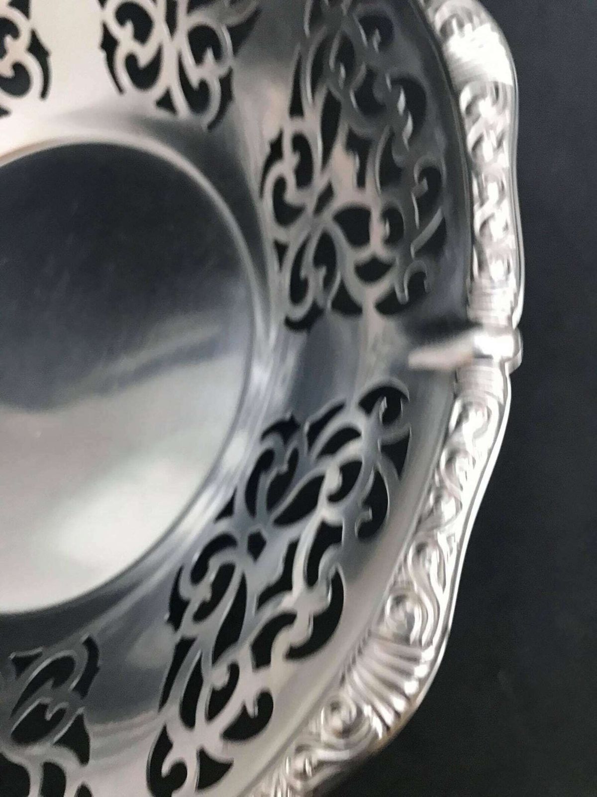 Alessi Alfra Fruit Bowl Centerpiece Bread Serving Vintage Stainless Steel, Black Plastic Ball Feet Mid Century 1960s Christmas Gift For Mum photo 140.0