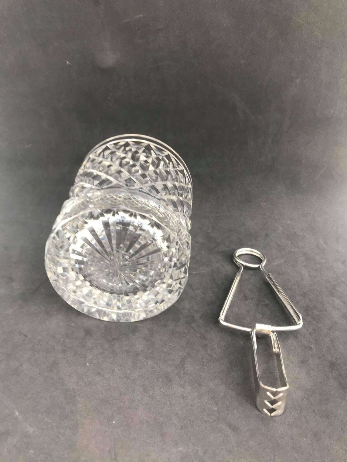 Ice Bucket Vintage Heavycut Crystal Bucket 50s. Carved, Bar Accessories, Mid Century Modern Vintage Bar, Cocktails Gift Him photo Home Decor