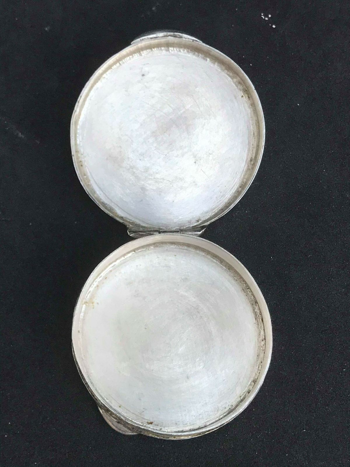 Pill Box Small Mexican Silver Sterling Silver 925 Solid Mexican Trinket Round Silver Wedding Ring Box Gift For Her Gift For Him Collector photo Home Decor