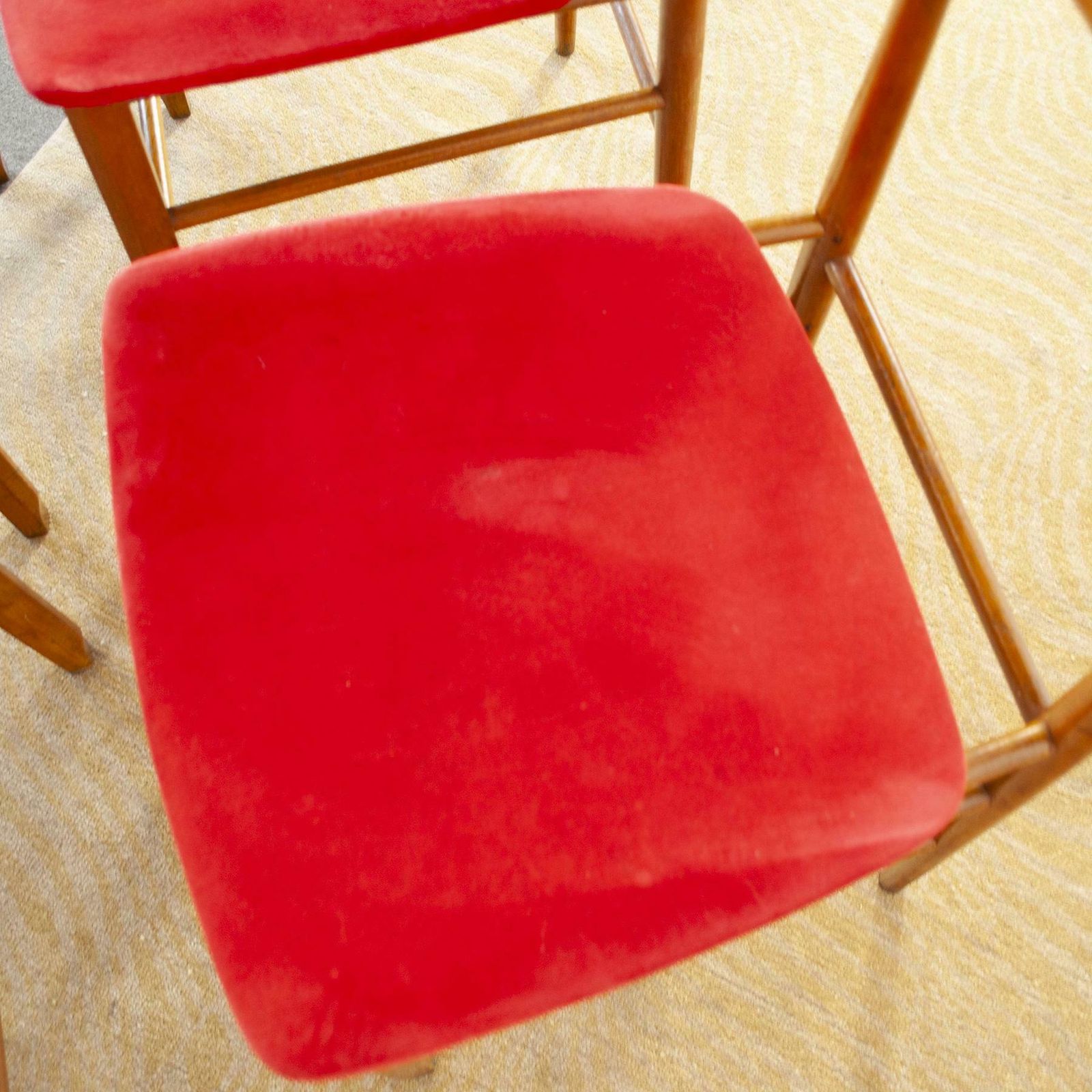 Set Of Four Chairs Italian Production photo vintage