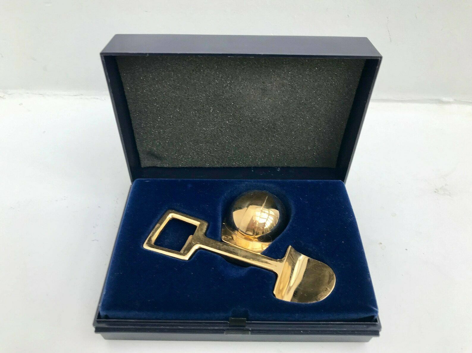 Golden Bar Set Bottle Opener Bottle Stopper Gift Graduation Architect Gift Builder Shovel Helmet Shape Business Gift Made In Norway Boxed photo furniture