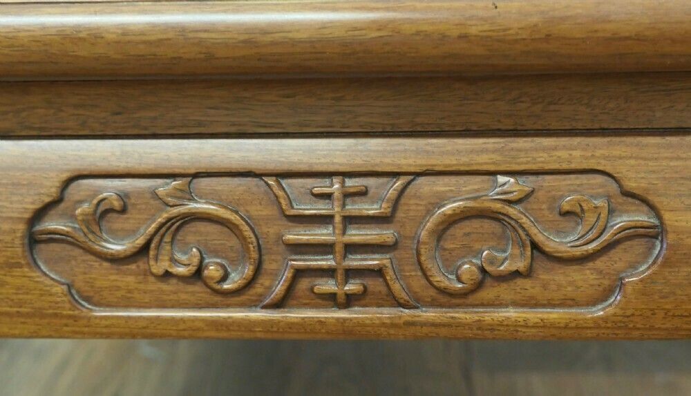 A Pair Of Oriental Teak Low Tables, Coffee Tables photo for sale