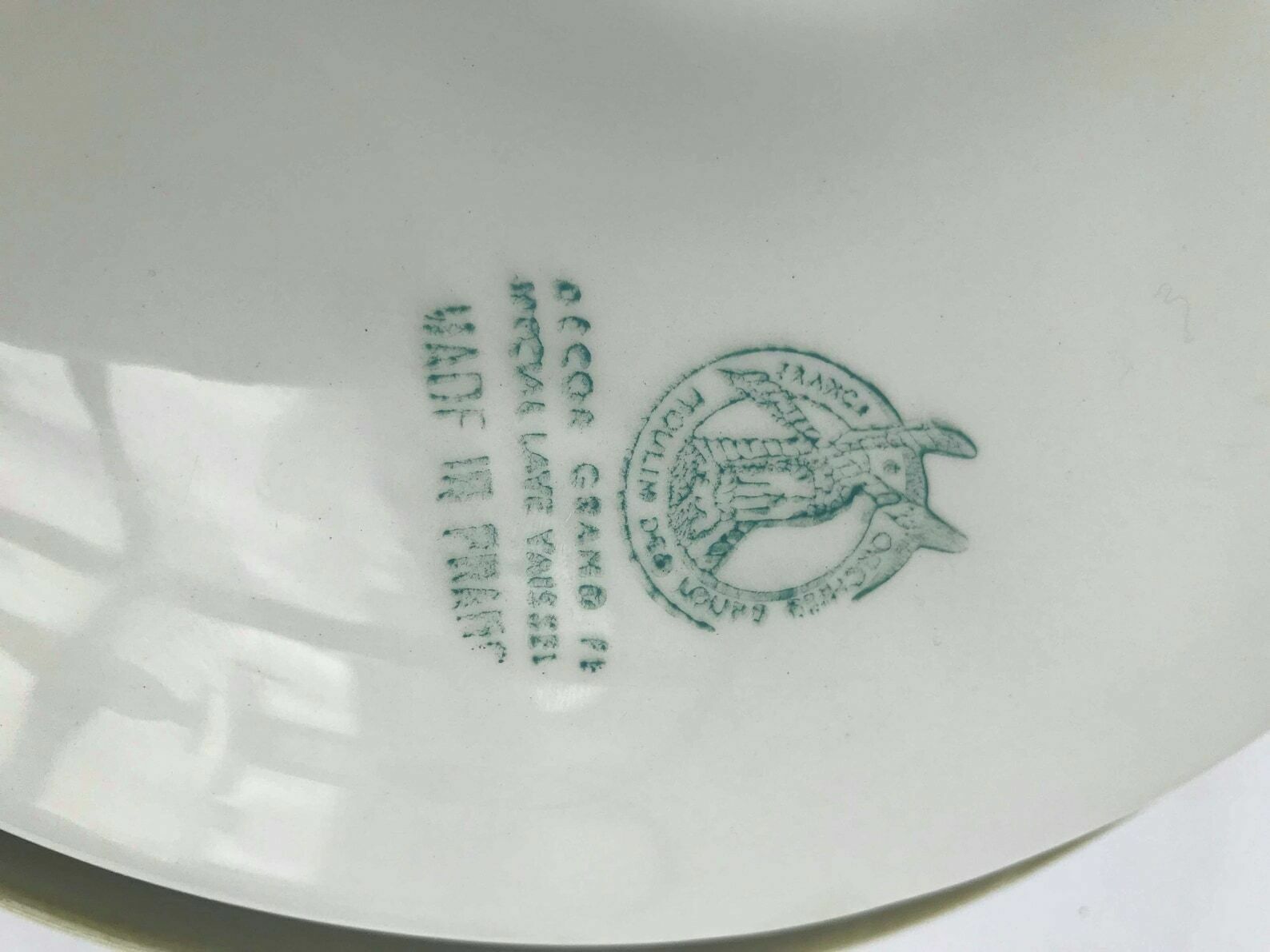 6 Oesterschalen Moulin Des Loups Frans Vintage Jaren 80, Paar Schelpenbordenservies Keramische Serveerschaal Scallop Clam Coquille St Jacques photo for sale