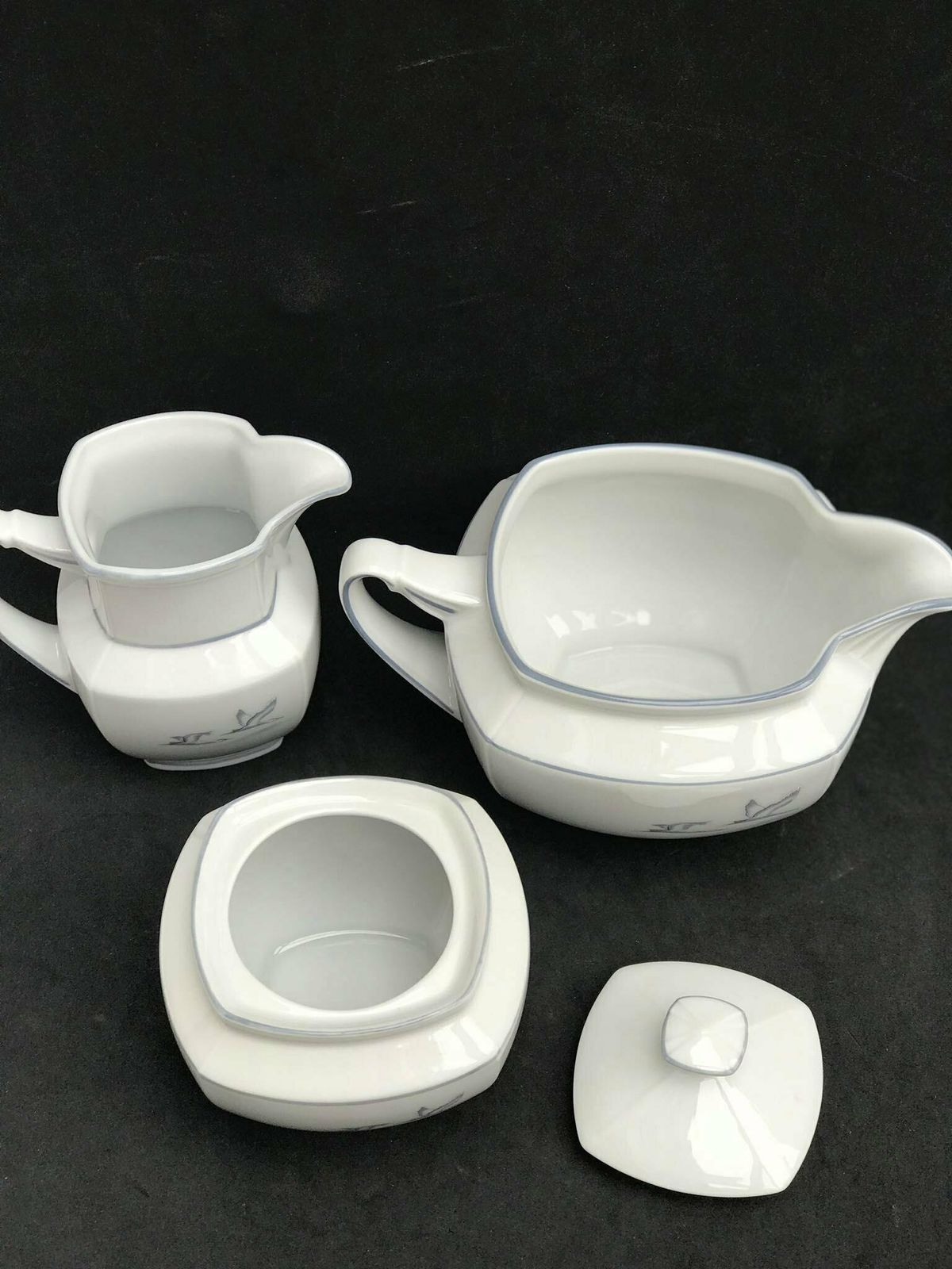 Tea Coffee Creamer Sugar Bowl Porcelain Winterling Spülmaschinenfest Bavaria Vintage Rare Replacemnt Birds Pattern Beachside Coast Kitchen photo buy