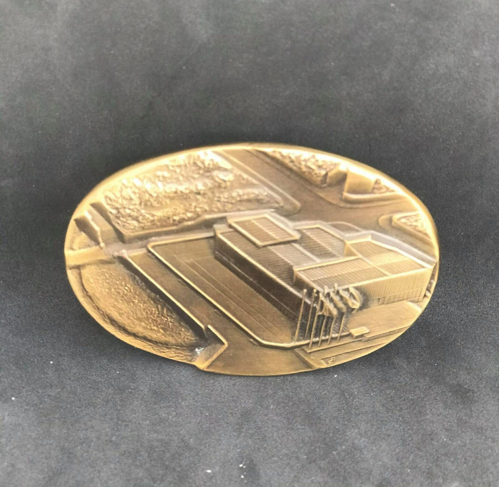photo for sale Paperweight Bronze USA French Ww2 Oval Medal Paperweight June 1944 D Day Normandy Desk Office Decor Veterans Day Gift Historic Collector
