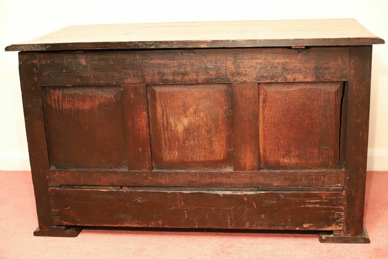 Unique Victorian Carved Oak Mule Chest Made By Hewetson Milner And Thexton Ltd photo vintage