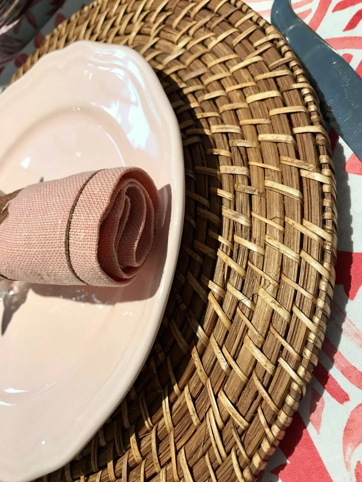 Vintage Rattan Onderborden – Set Van 12 | Rustiek Bamboe Vlechtwerk | Ronde Dienbladen | Farmhouse & Boho Tafelaccessoires photo 292.0