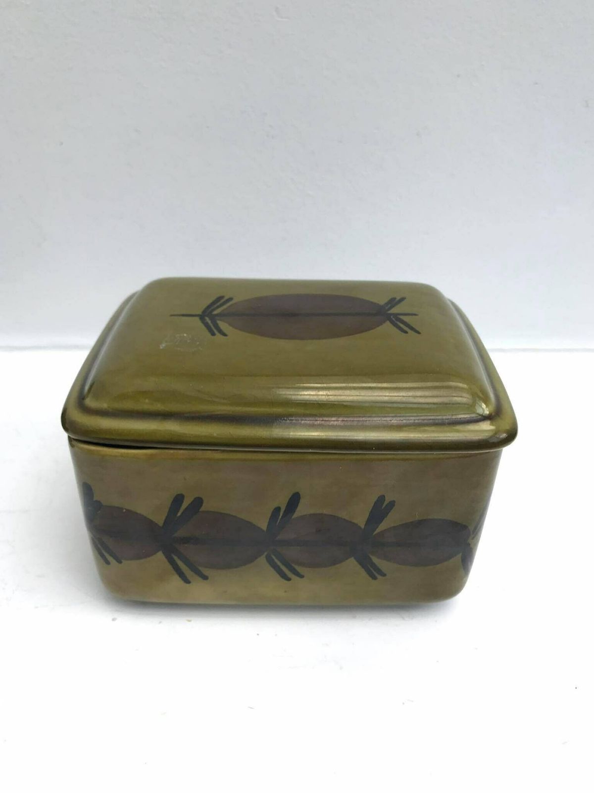 photo for sale Green Pottery Boch Bowl Dinnerware Appetizer Set Belgium Trianon With Handles Dishes La Louviere Belgium Trianon Model Green Dinnerware