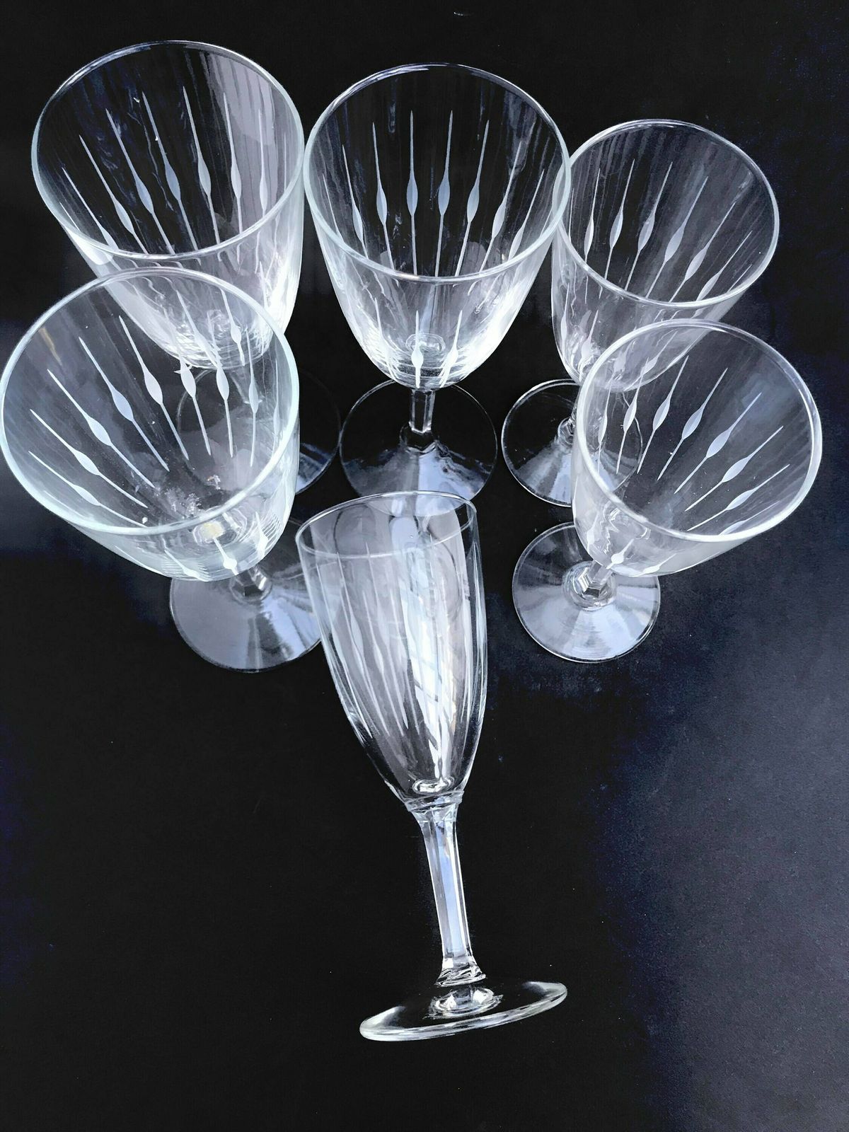 Vintage Champagneglazen – Flûtes En Toastglazen, Frans Glaswerk Uit De Jaren 70, Feestglazen, Bruiloftsglazen, Regency Bar Cart Decoratie photo for sale