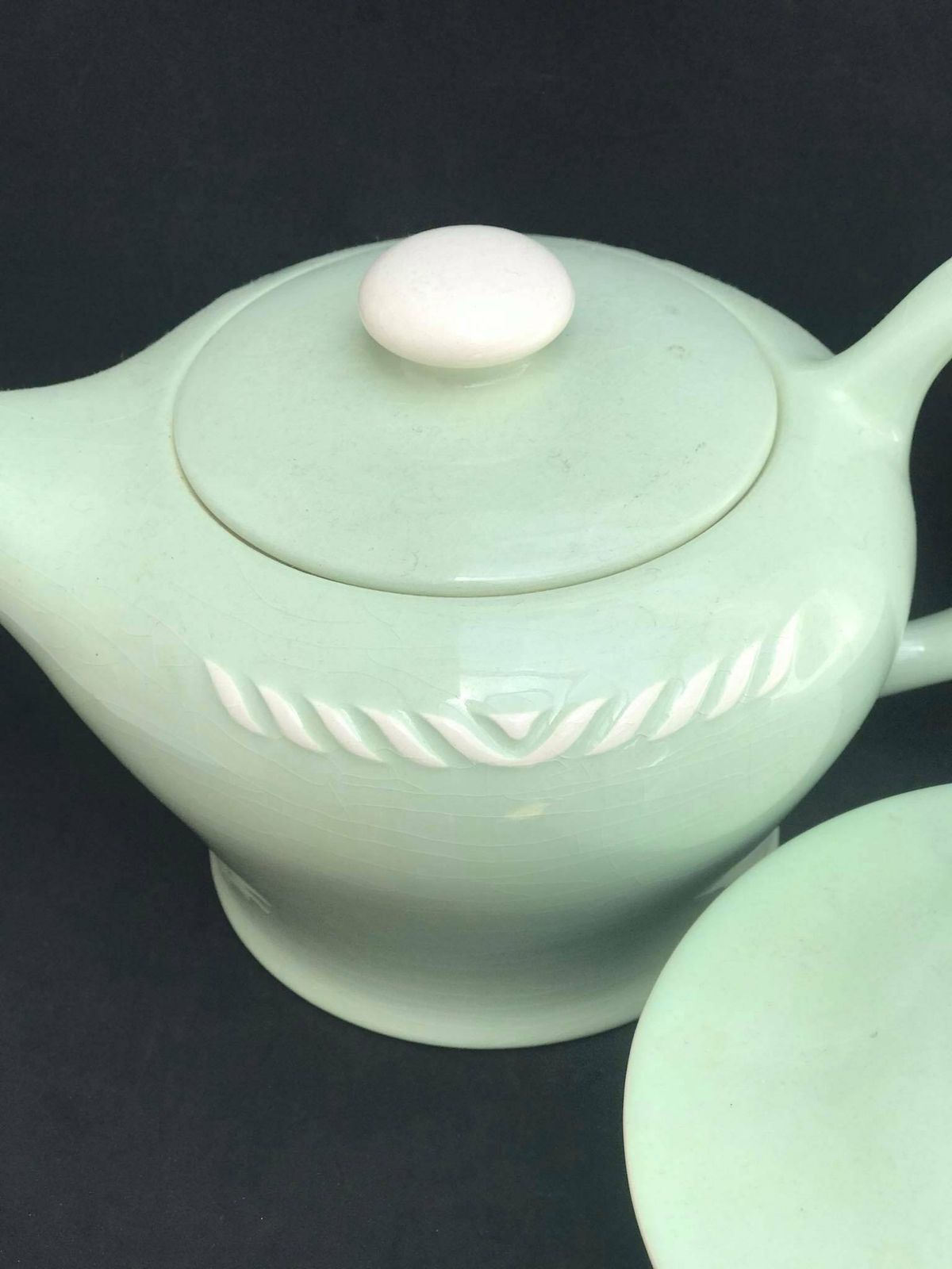 photo furniture Coffee Tea Set Vintage Figgjo Flint Norway Sissel Mint Green Sugar Bowl Teapot 1950s Ragnar Grimsrud Scandinavian