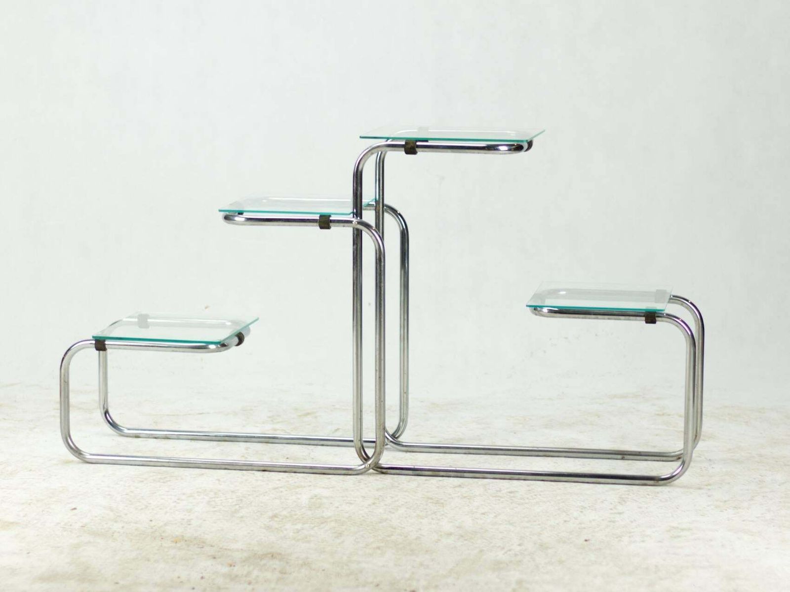 Bauhaus Chrome Plated Tubular Steel étagère / Flower Stand, 1930s photo 522.0