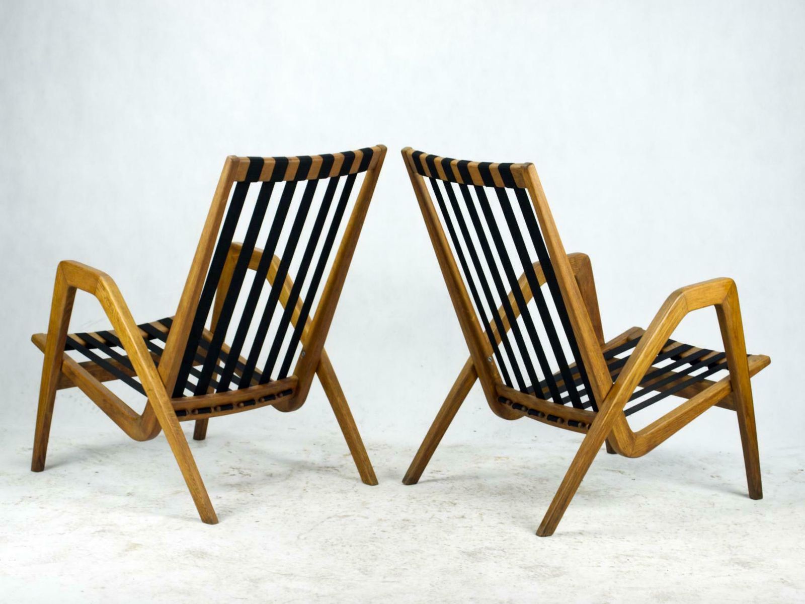Mid Century Armchairs / Easy Chairs By Jan Vanek For Uluv Czechoslovakia, 1950s photo vintage