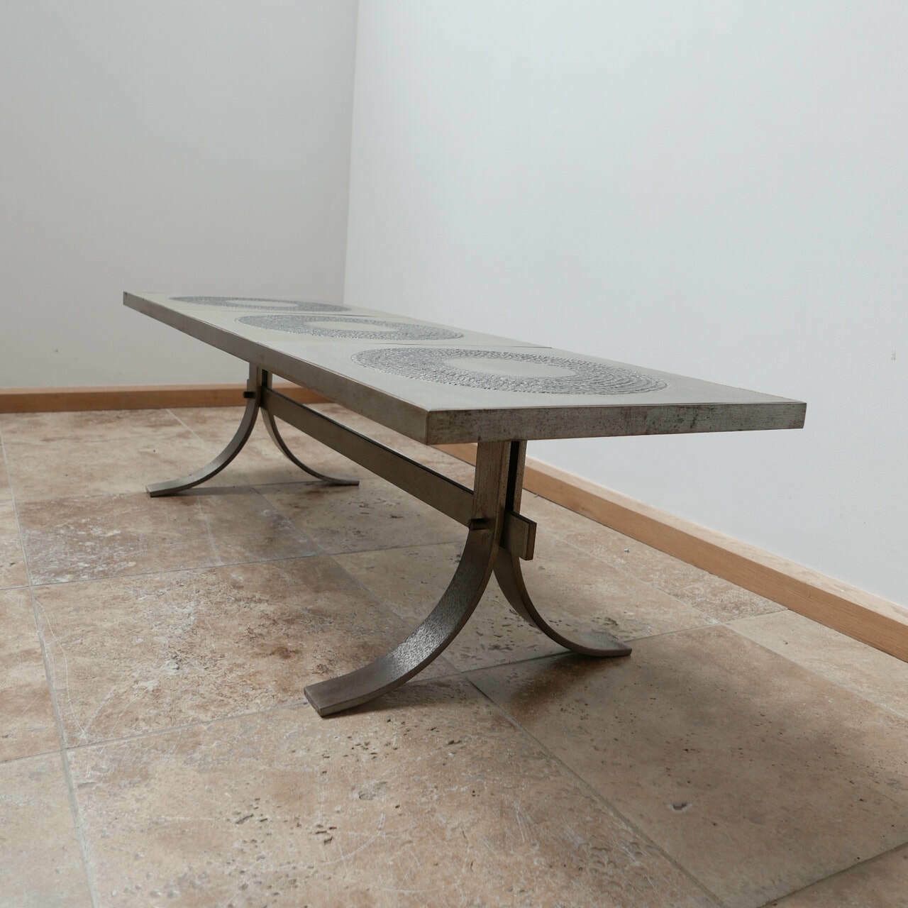 photo furniture Mid Century Brutalist Coffee Table Attributed To Marc D'haenens