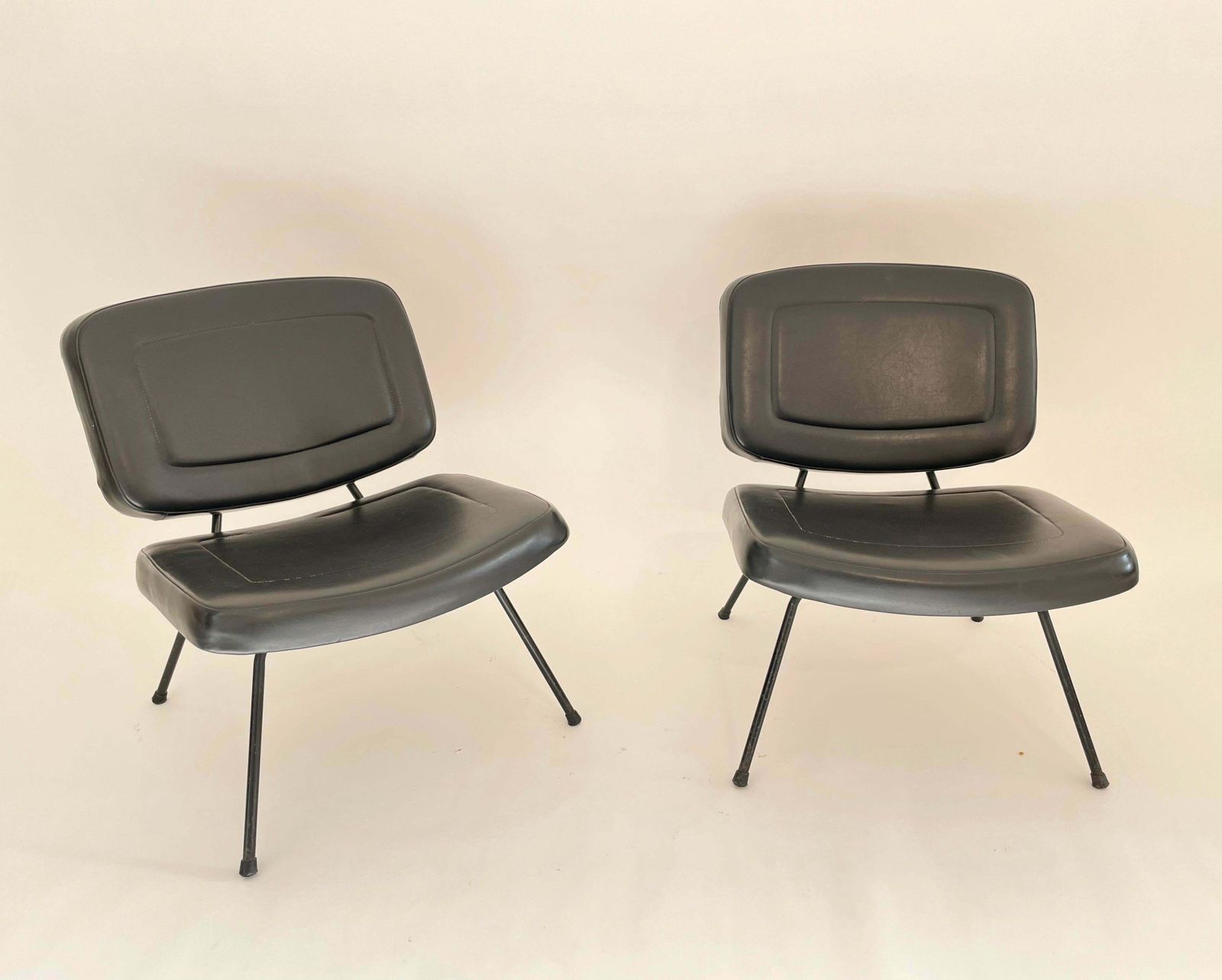 Paulin Cm 190 Bergeres For Thonet Original Upholstery. Free Transport photo Furniture