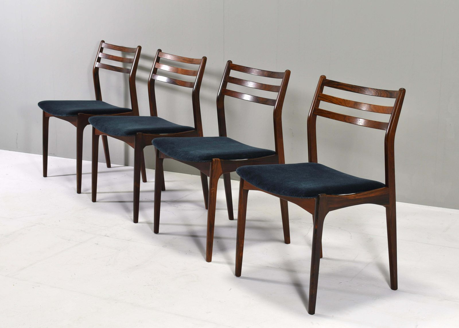 Set Of Four Scandinavian Danish Dining Chairs   Denmark, Circa 1960 photo buy