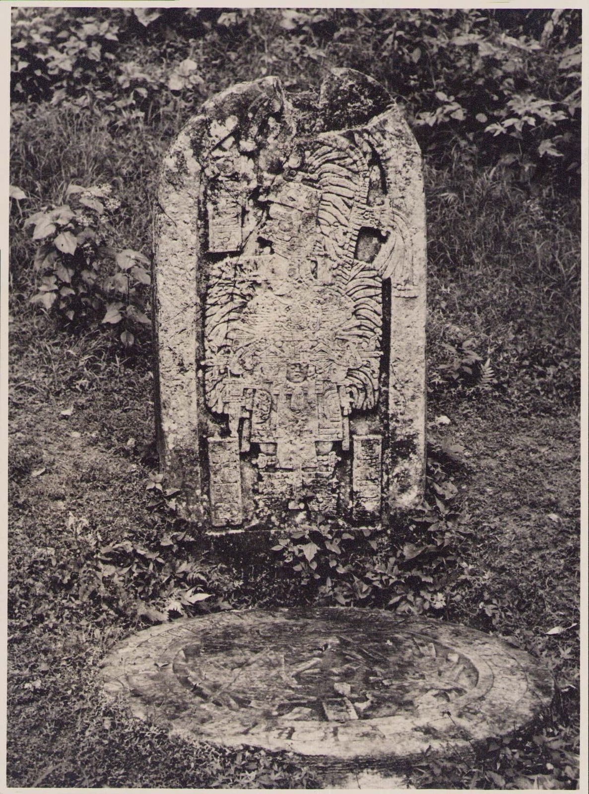 Guatemala Mayan Ruins Black And White Photograph Ca. 1960s