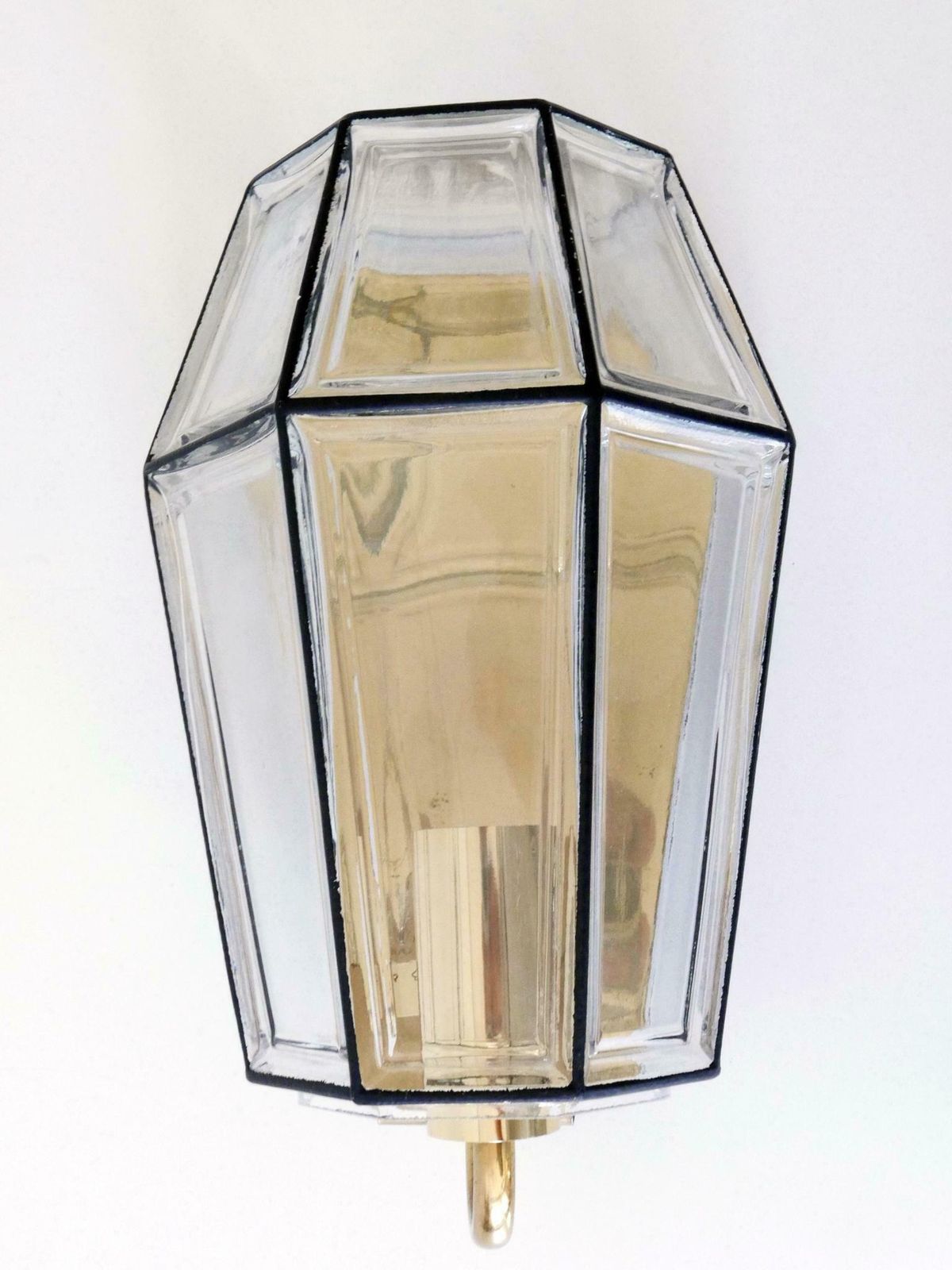 1239.0 Set Of Two Mid Century Modern Sconces Or Wall Fixtures By Glashütte Limburg photo