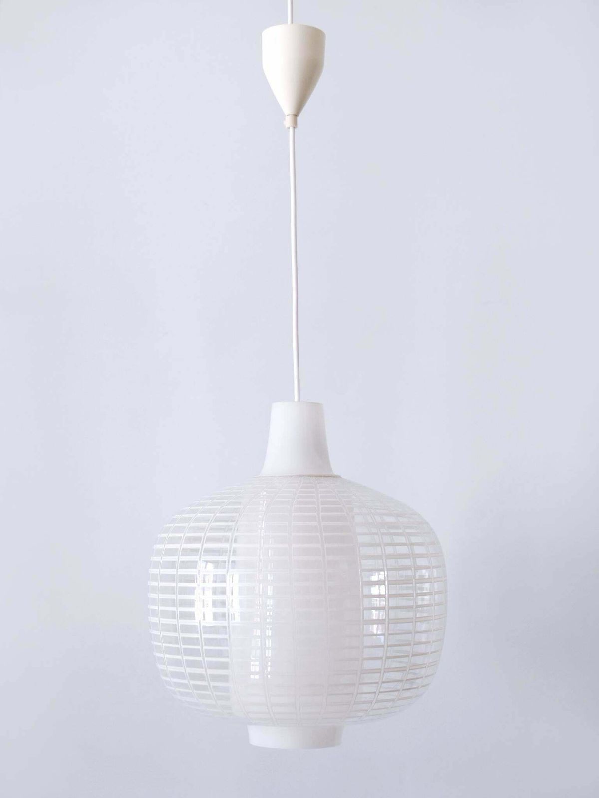 Rare Mid Century Modern Pendant Lamp Nervi By Aloys Ferdinand Gangkofner 1950s photo for sale