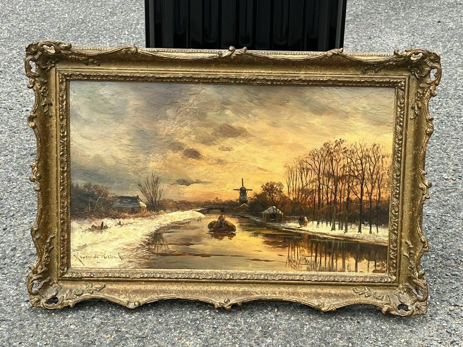 Hendrik Dirk Kruseman Vanelten(dutch 1829 1904) A Winter Landscape photo furniture