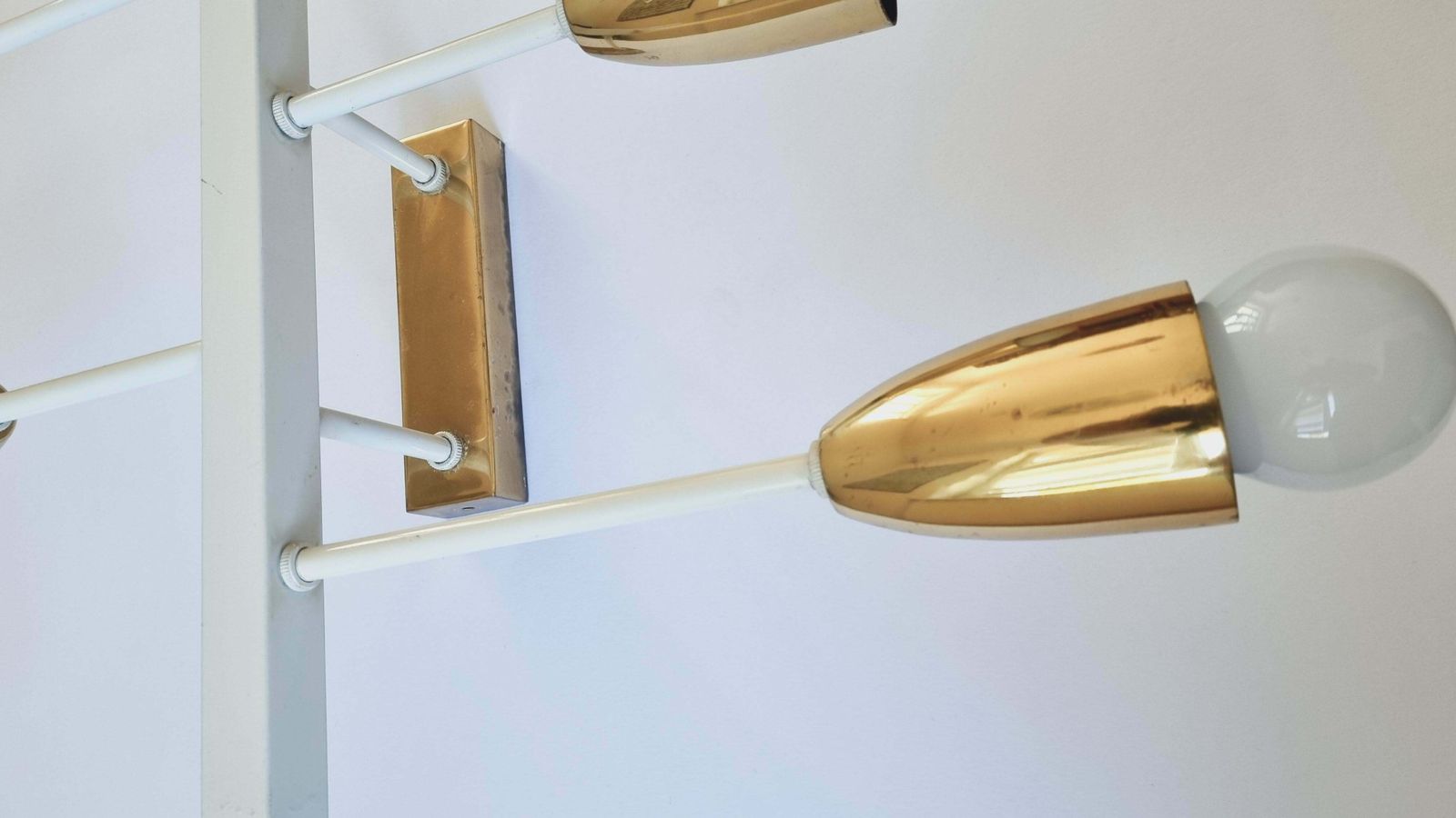 photo furniture Pair Of Midcentury Wall Or Ceiling Lamps, Flush Mounts, Stilnovo Style, 1960s