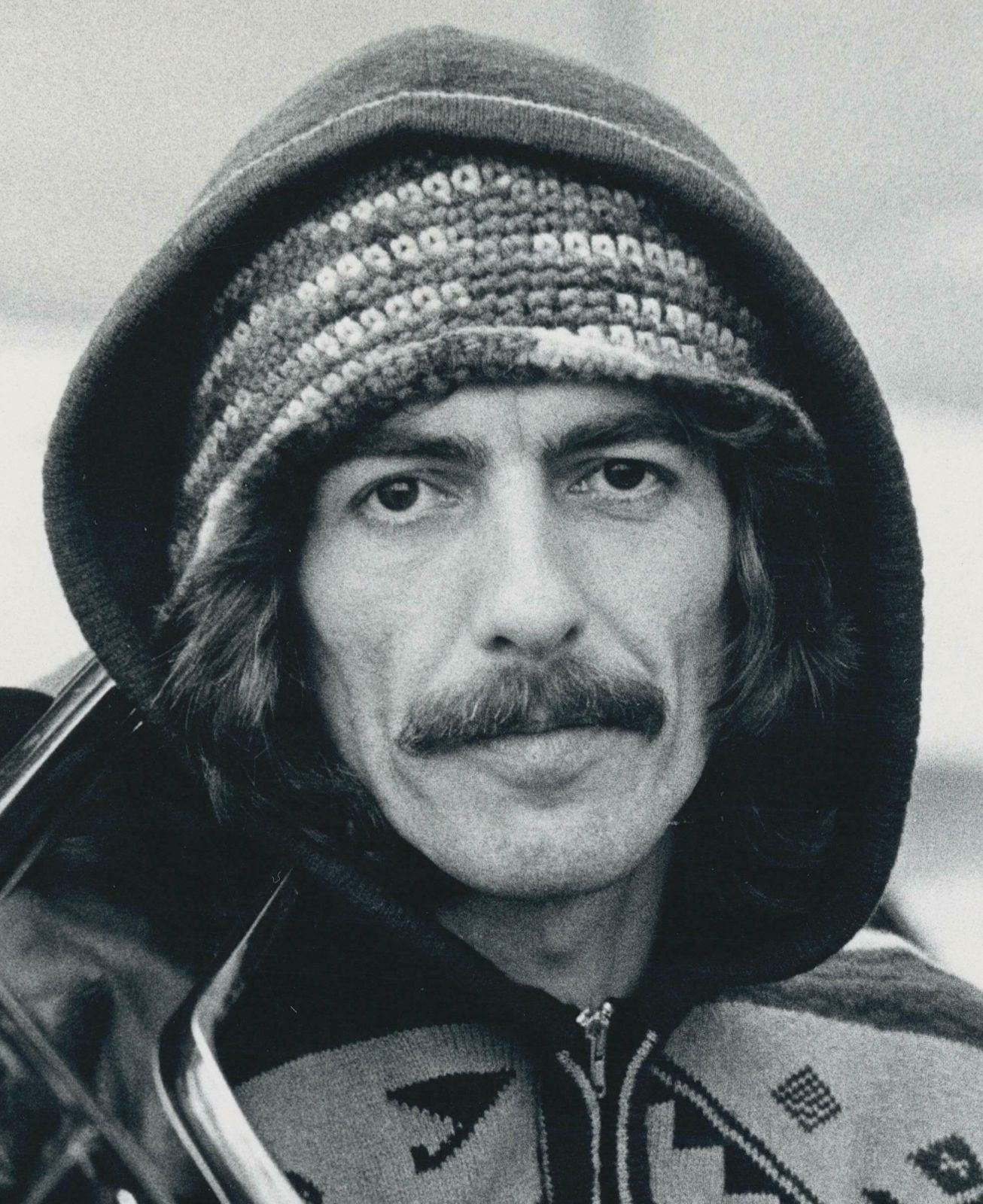 George Harrison In Car Black And White Photography 1974 photo furniture