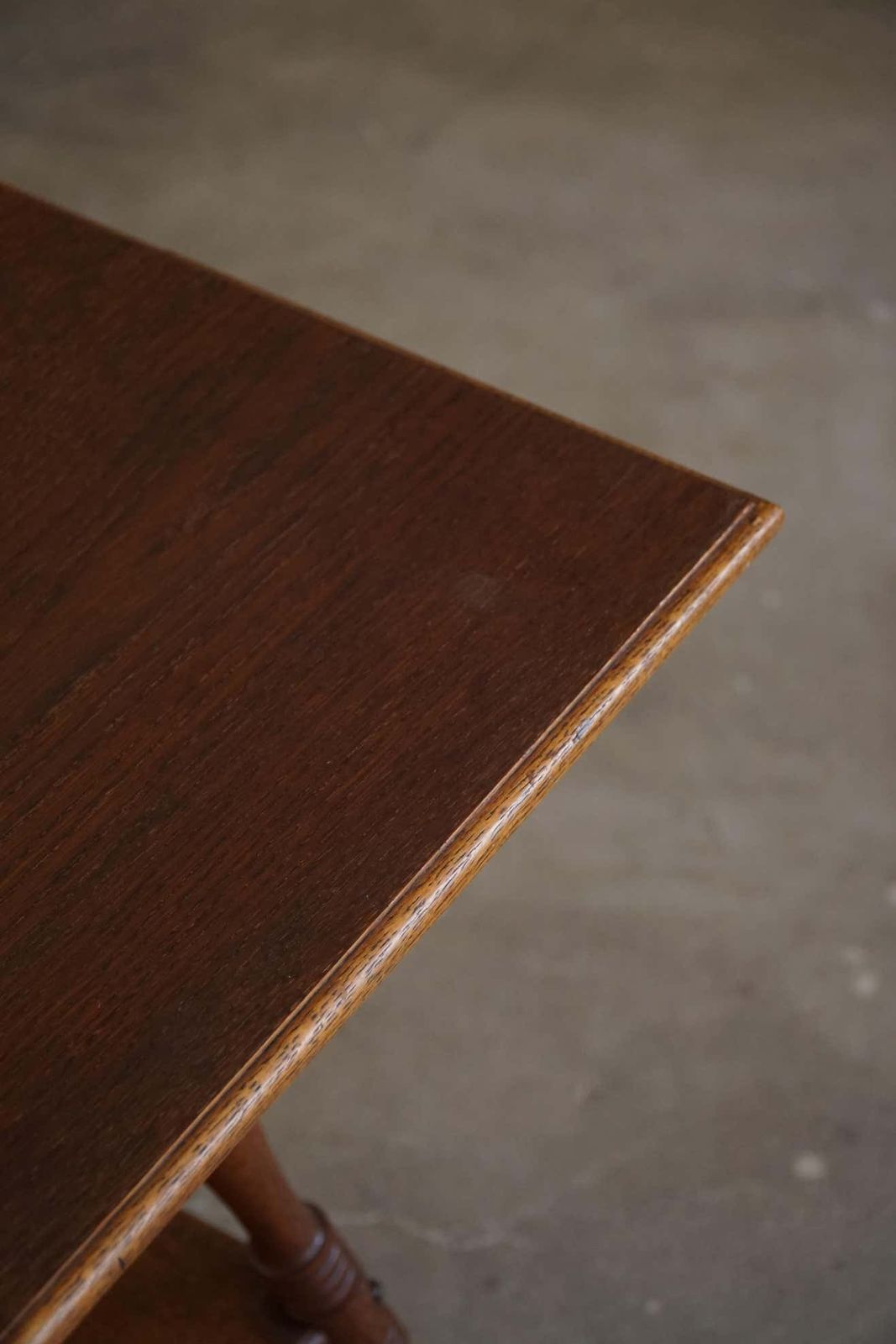 Square Side Table In Solid Oak, Mid Century Modern, 1960s photo vintage