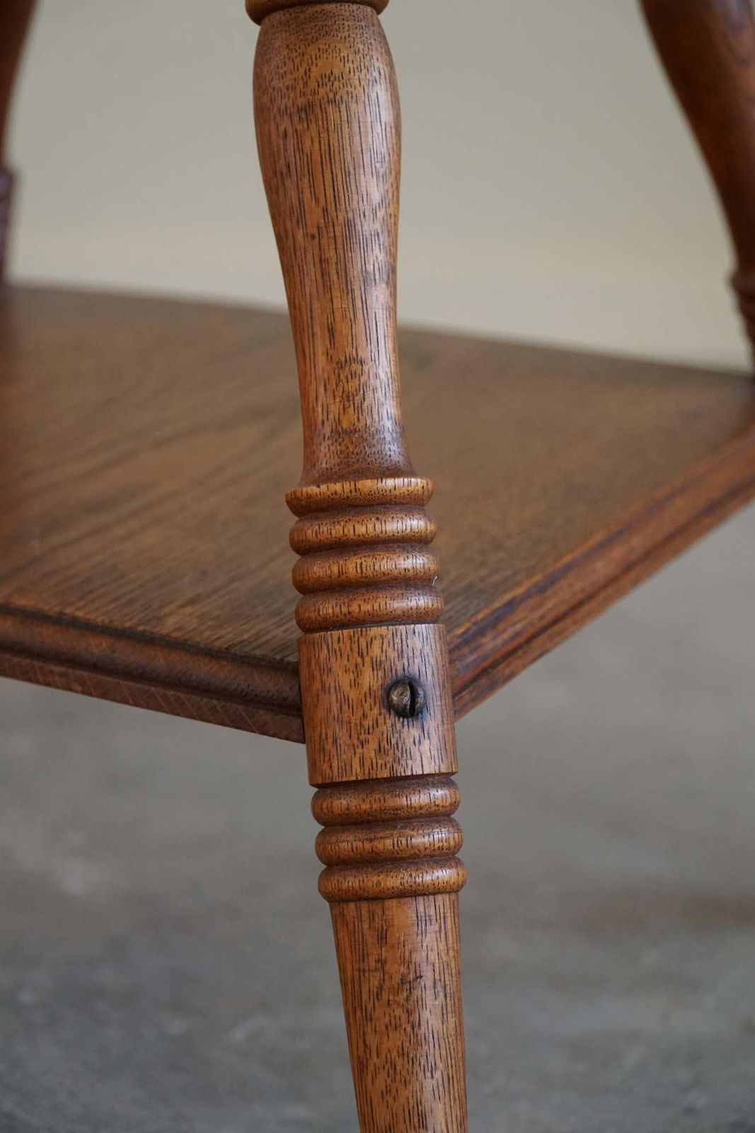 photo for sale Square Side Table In Solid Oak, Mid Century Modern, 1960s