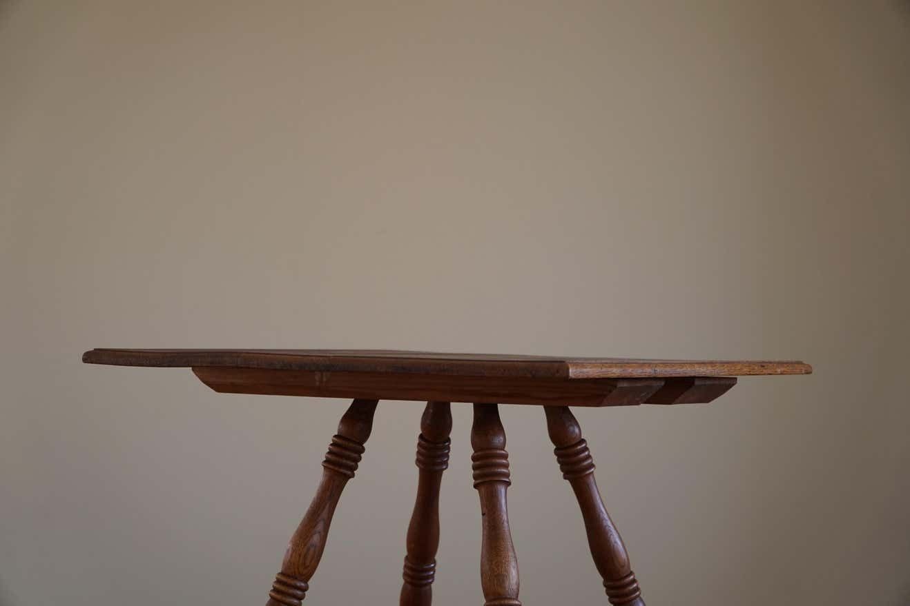 430.0 Square Side Table In Solid Oak, Mid Century Modern, 1960s photo