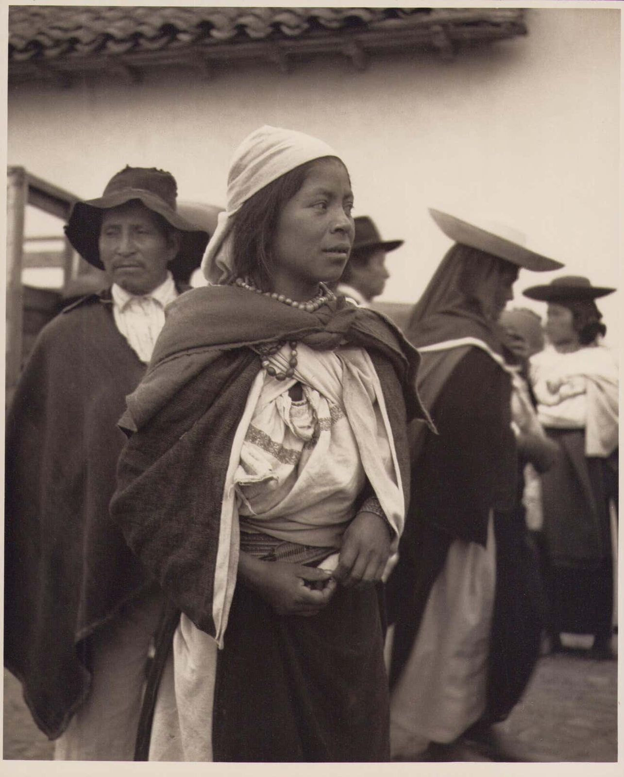 Ecuador, Woman, Black And White Photograph, 1960s