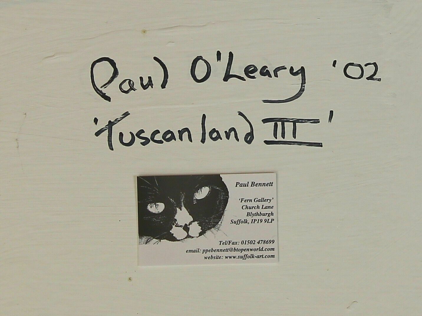 Acrylic On Board By Paul O'leary Bennett Titled Tuscanland 3 photo furniture