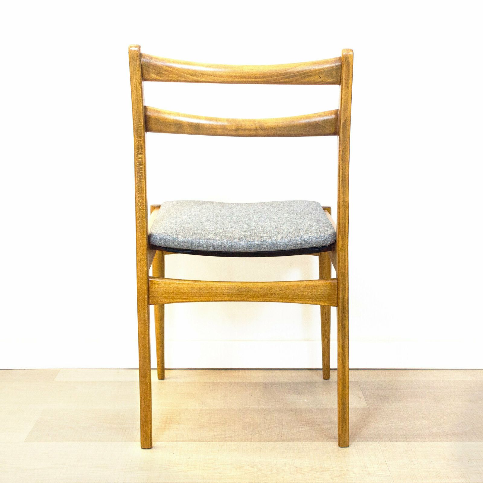 Set Of 6 Vintage Beechwood Chairs, Spain 1960 photo 1650.0