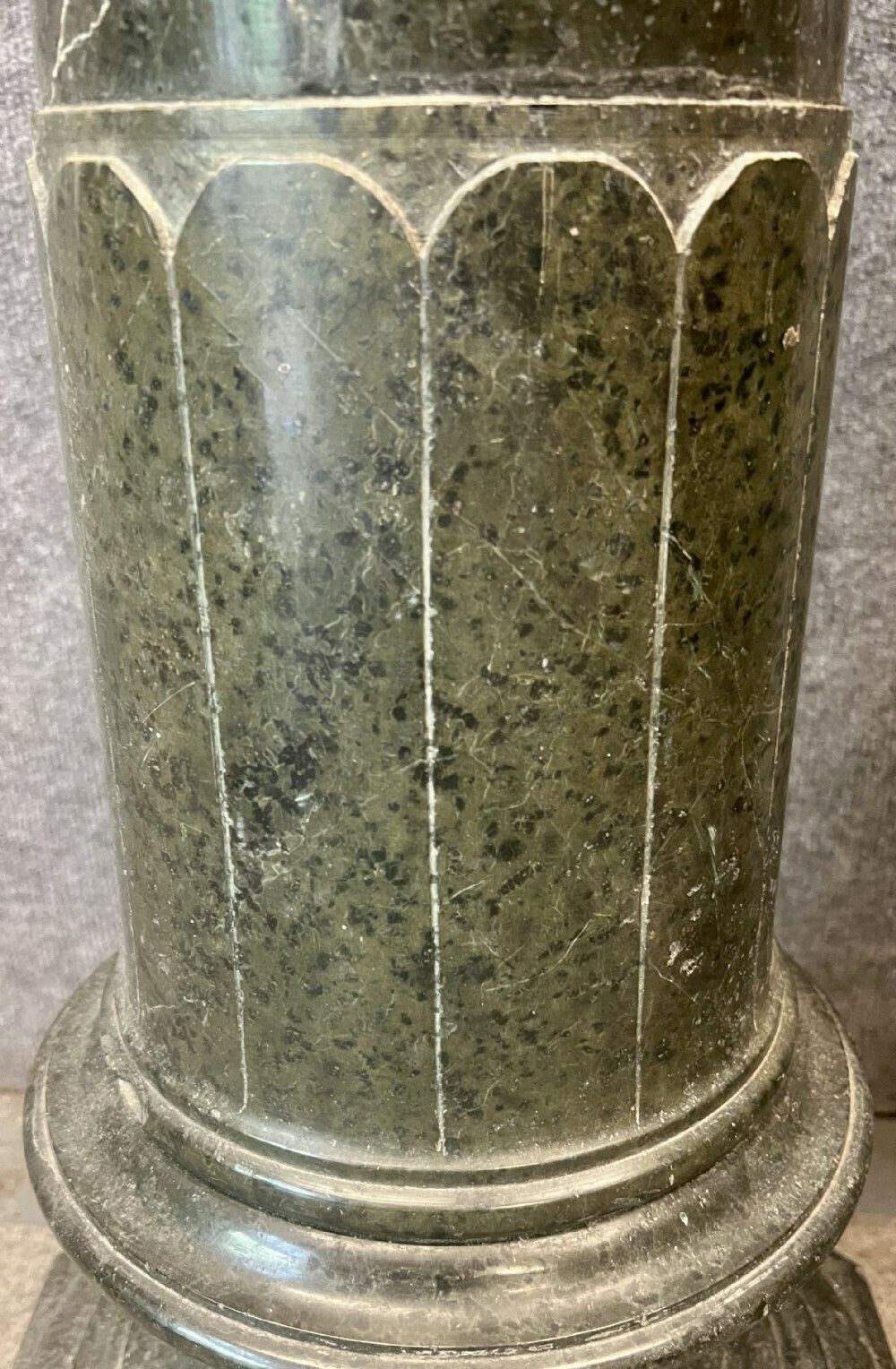 Pair Of 19th.Century Serpentine Marble Columns photo Home Decor
