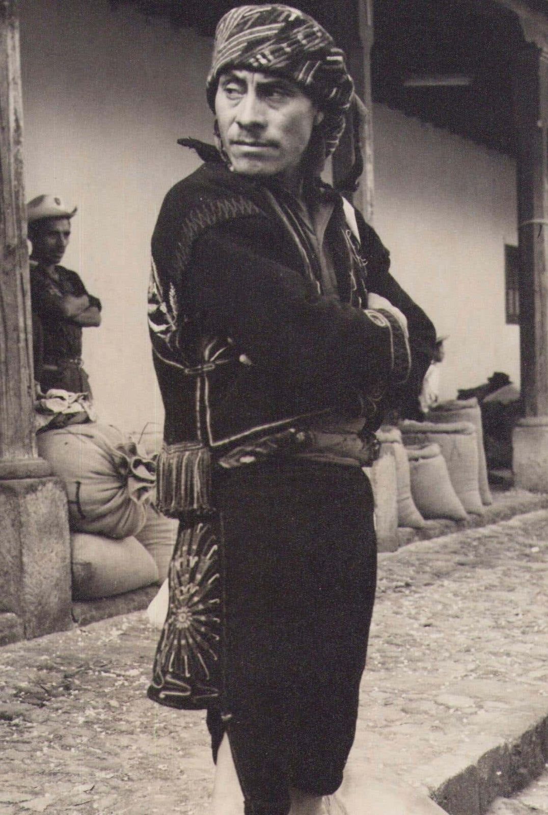 Guatemalan Man, Black And White Photograph, Ca. 1960s photo furniture