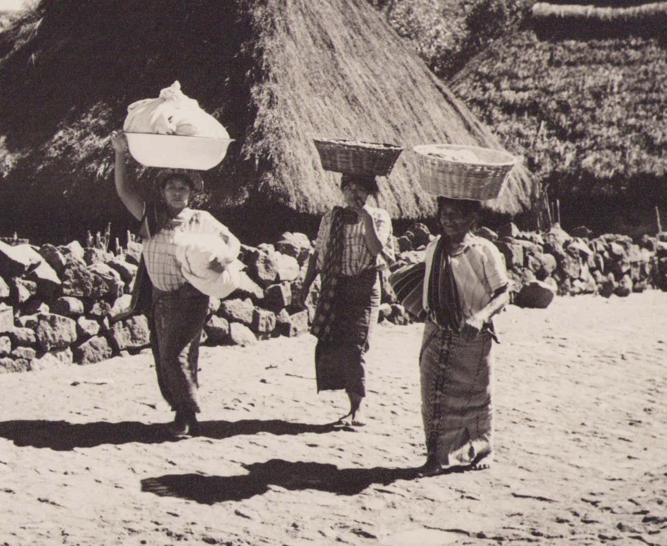 Guatemala, Women, Black And White Photograph, Circa 1960s photo furniture