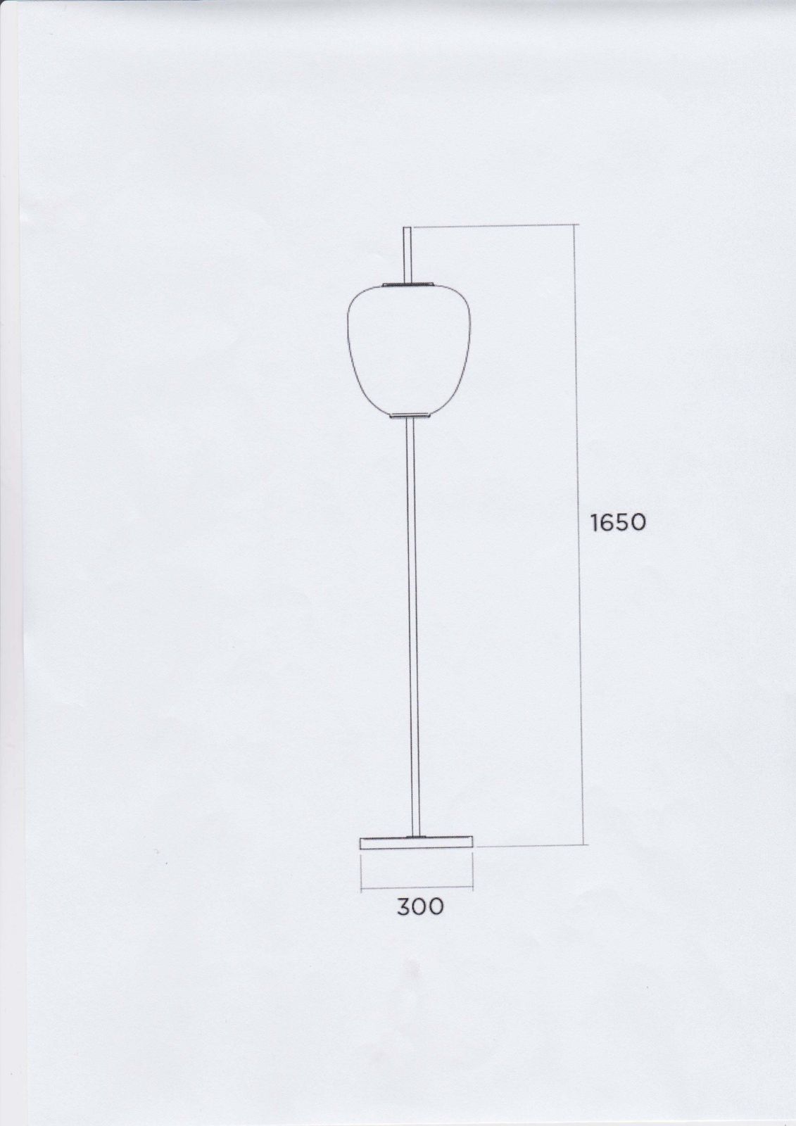 Disderot J14 Glass & Brass Standing / Floor Lamp By André Motte Available Now photo buy