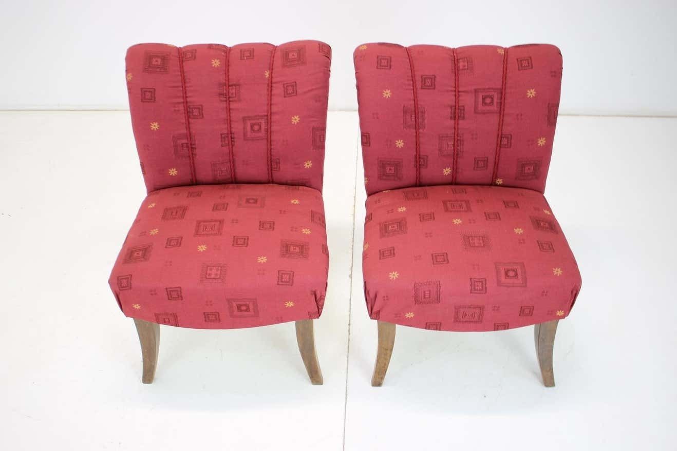 1940s Pair Of Art Deco Armchairs Czechoslovakia photo for sale