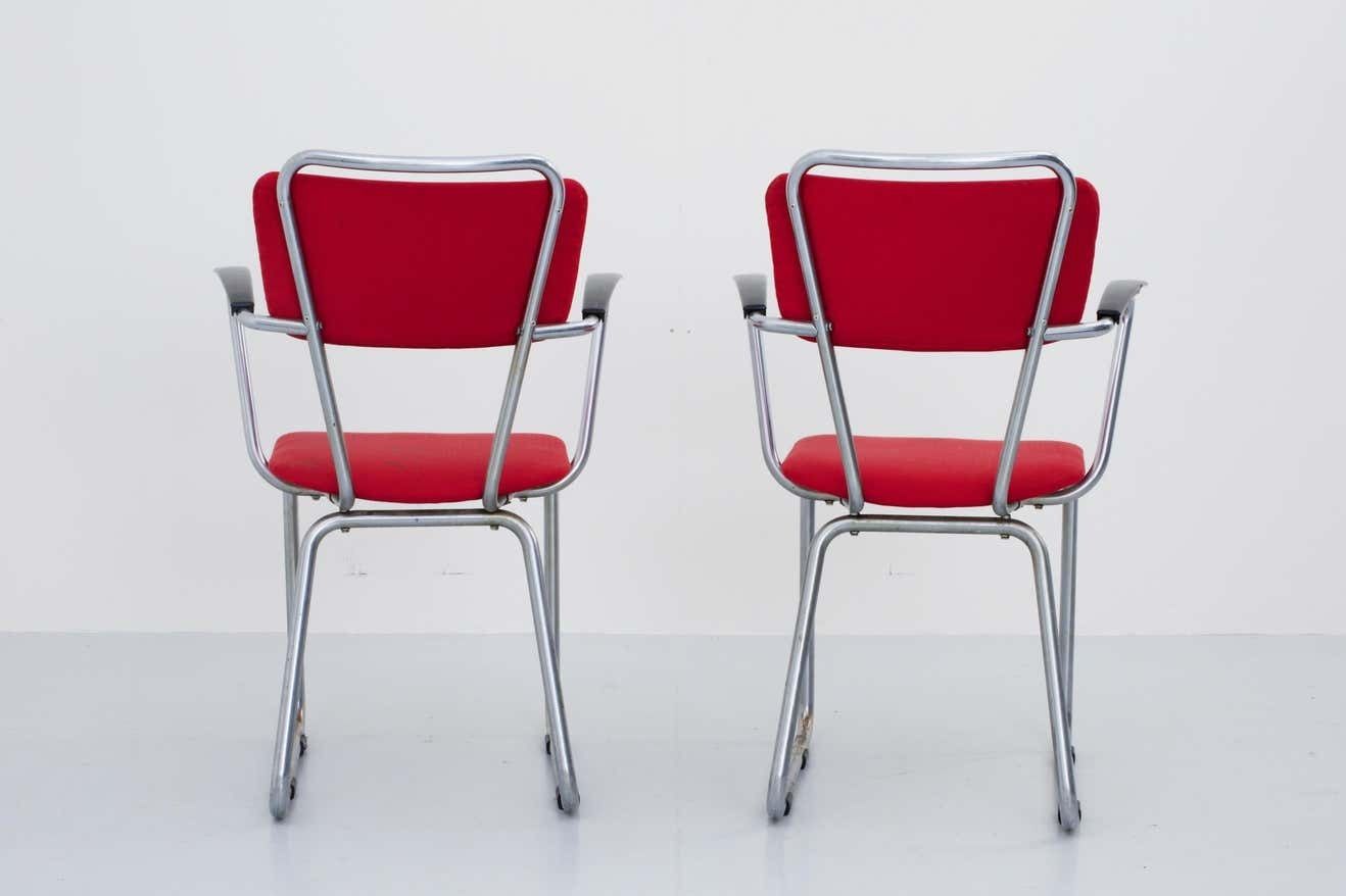 Set Van Vijf '214' Gispen Fauteuils Van Christoffel Hoffman Voor Bpm, Nederlands, 1935 photo vinterior