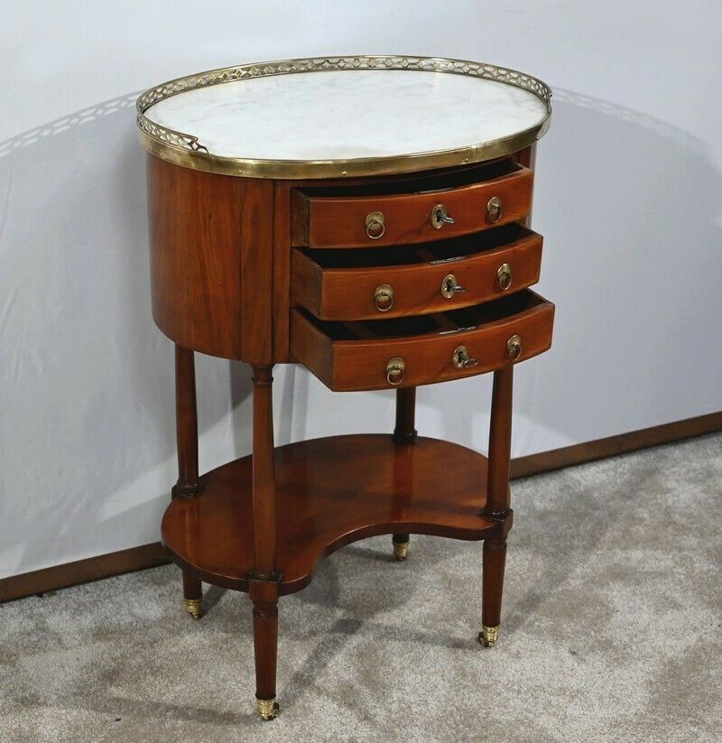 photo buy Tambour Mahogany Chiffonier Table Louis XVI Period  2nd Part Of The 18th Century