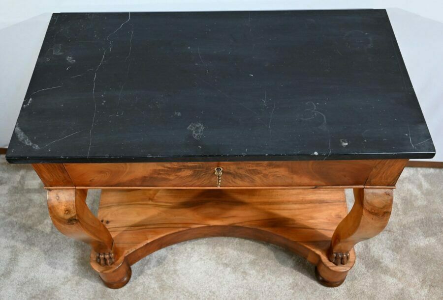 Small Walnut Property Console Restoration Period  Early 19th Century photo 4197.25