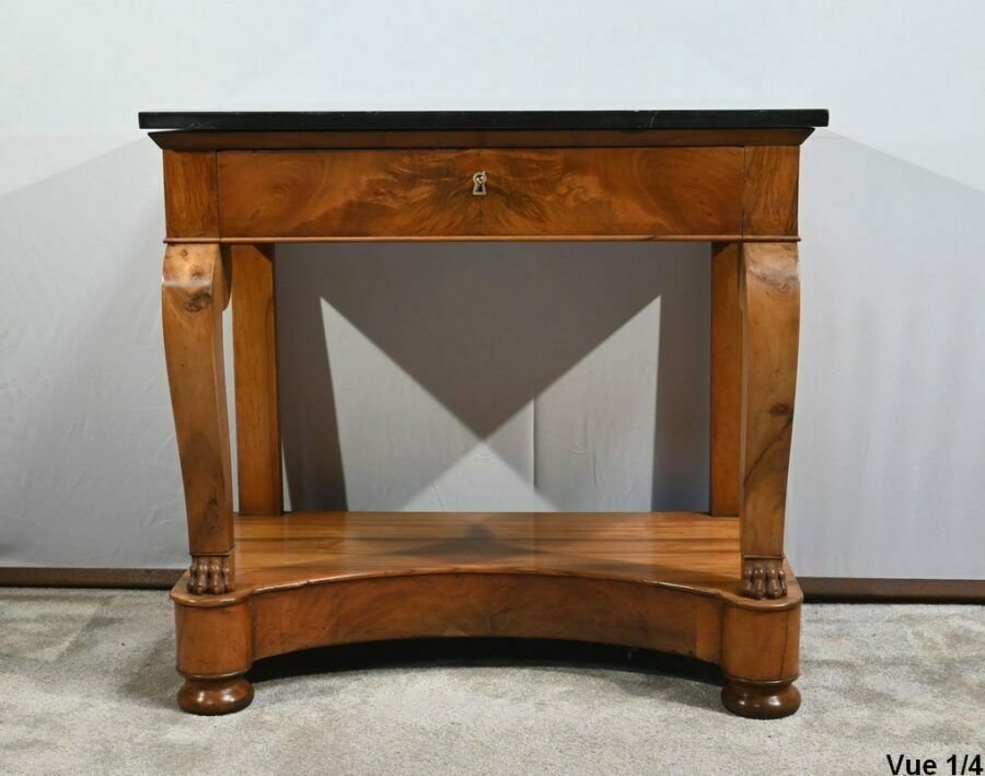 Small Walnut Property Console Restoration Period  Early 19th Century photo buy