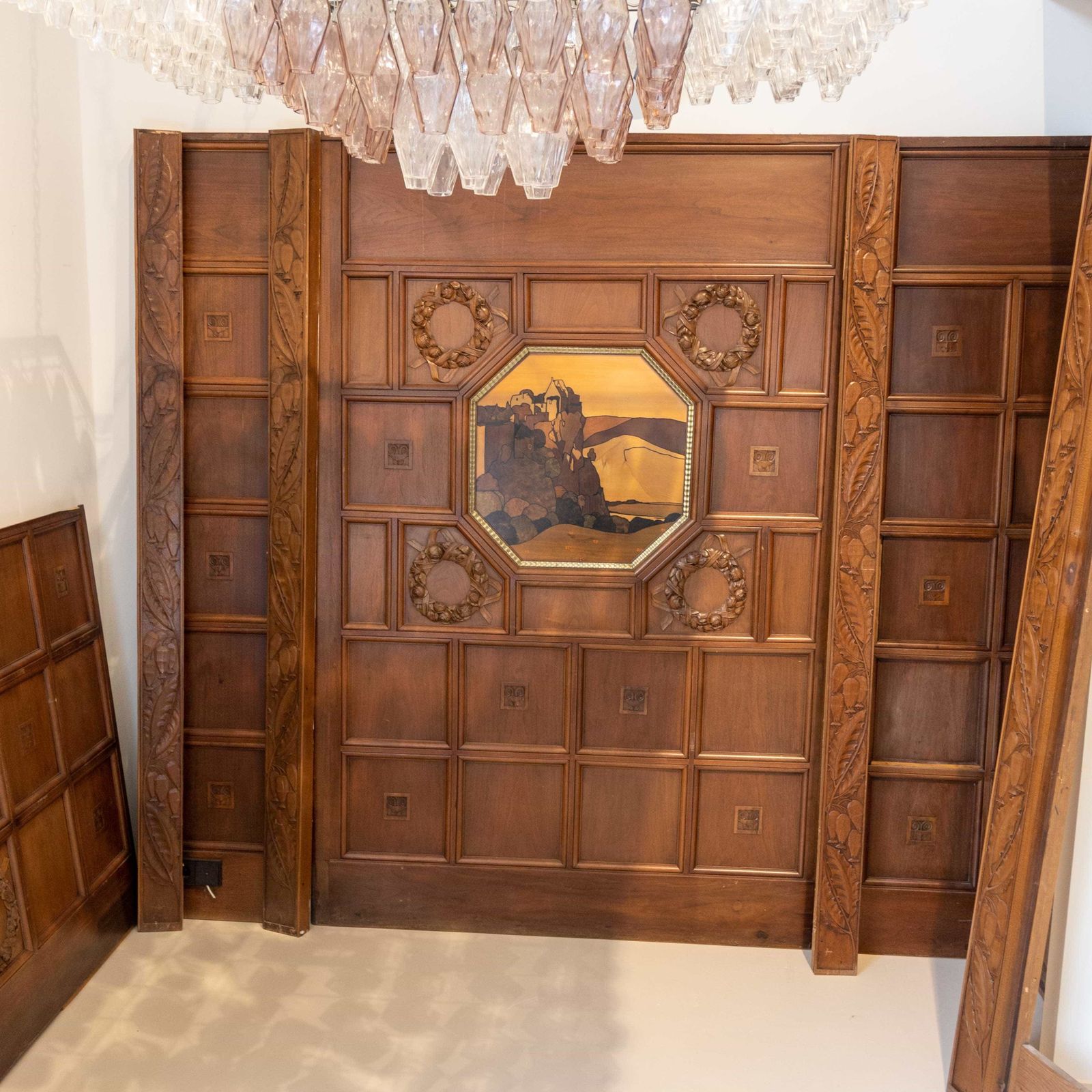 Art Nouveau Wall Panels, Vienna, Early 20th Century photo furniture