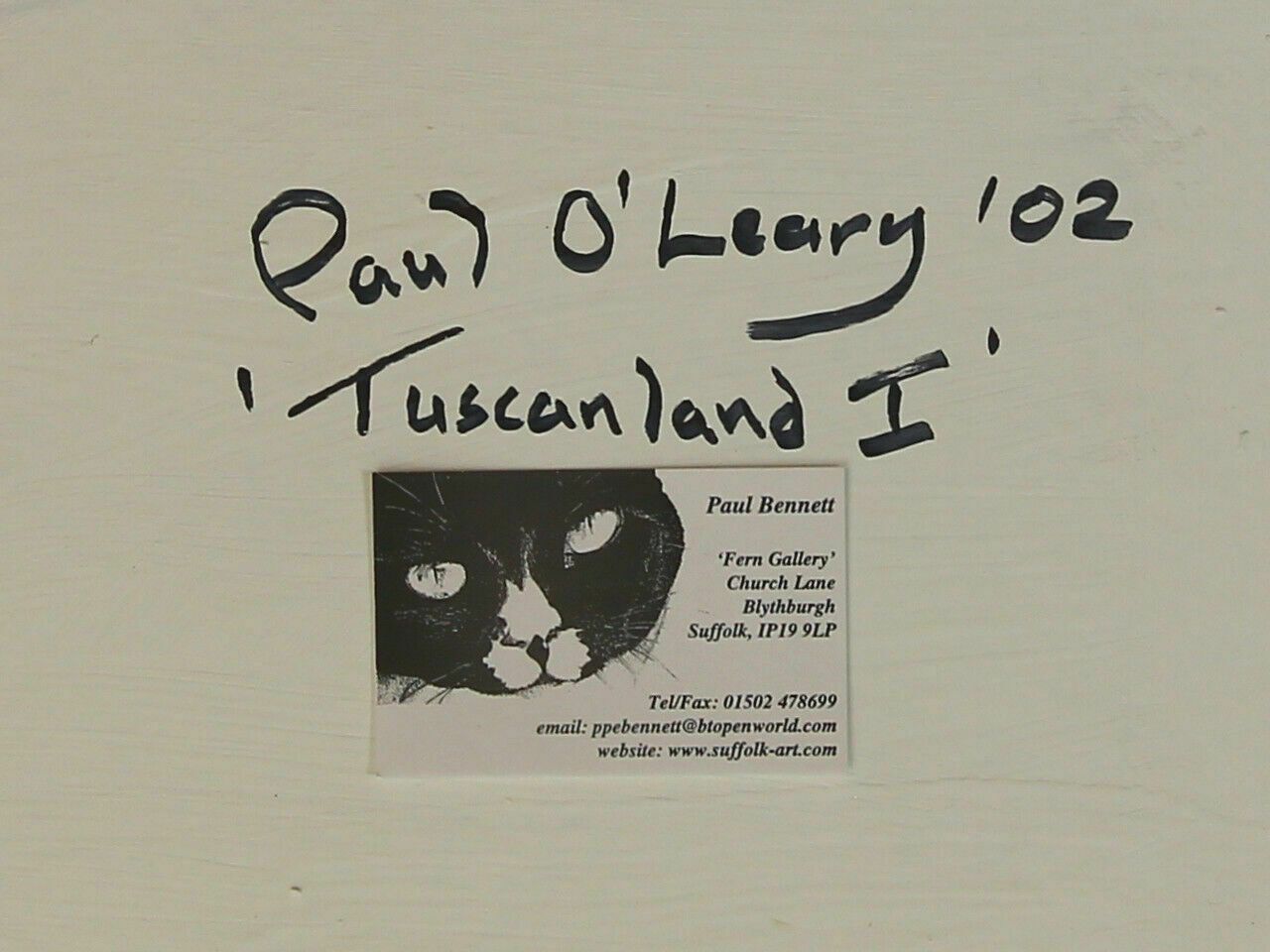 Acrylic On Board By Paul O'leary Bennett Titled Tuscanland 1 photo furniture
