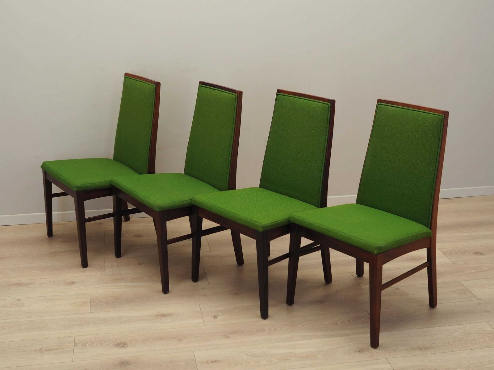 Set Of Four Vintage Chairs, Danish Design, 1970s, Manufacturer: Dyrlund photo for sale