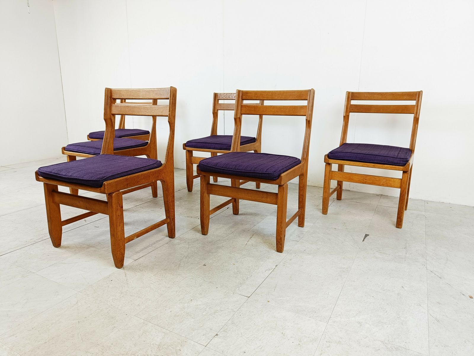 Raphael Chairs By Guillerme And Chambron For Votre Maison, Set Of 6 photo vintage
